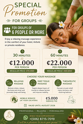 Special promotion for groups